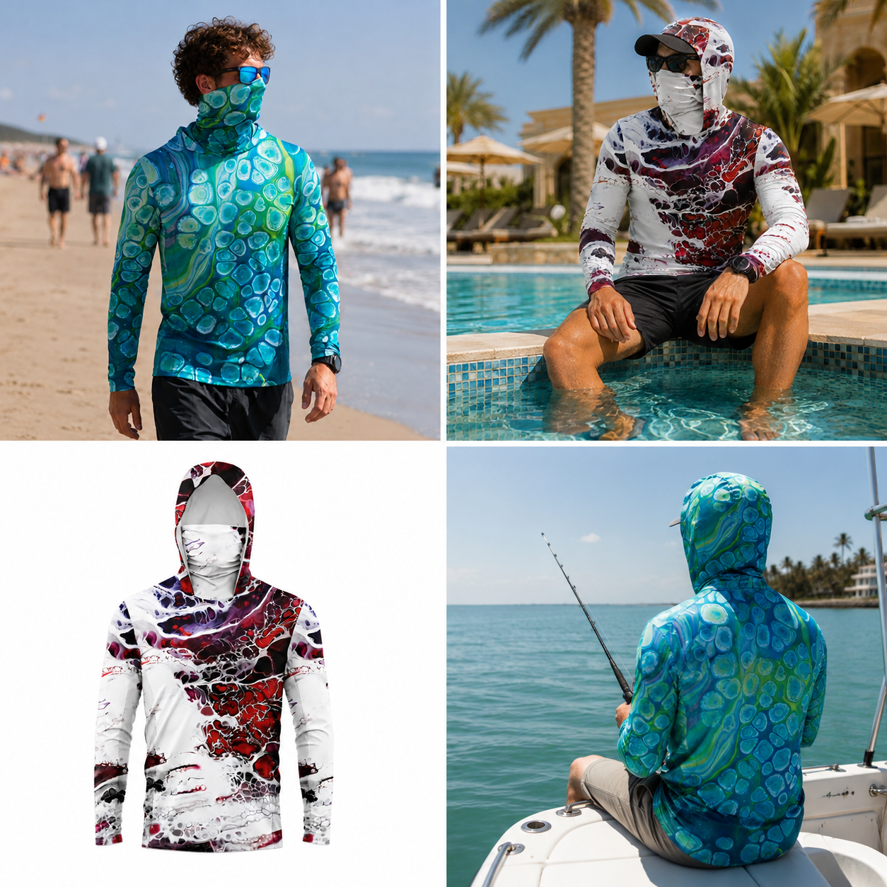 SunShield™ Outdoor Hoodie | Vissen