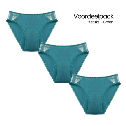Biscomi Menstruatie Slips | Bamboo Green 3-Pack