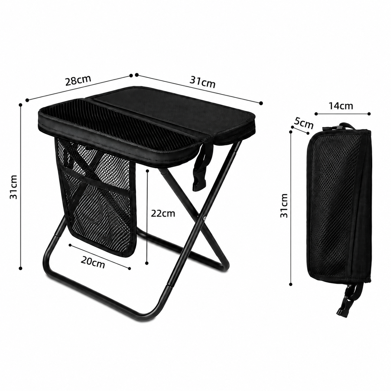 PocketSeat™ Handtas Stoeltje | De Compacte Zitplek