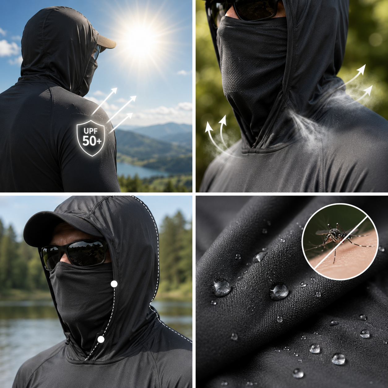 SunShield™ Outdoor Hoodie | Mono Color