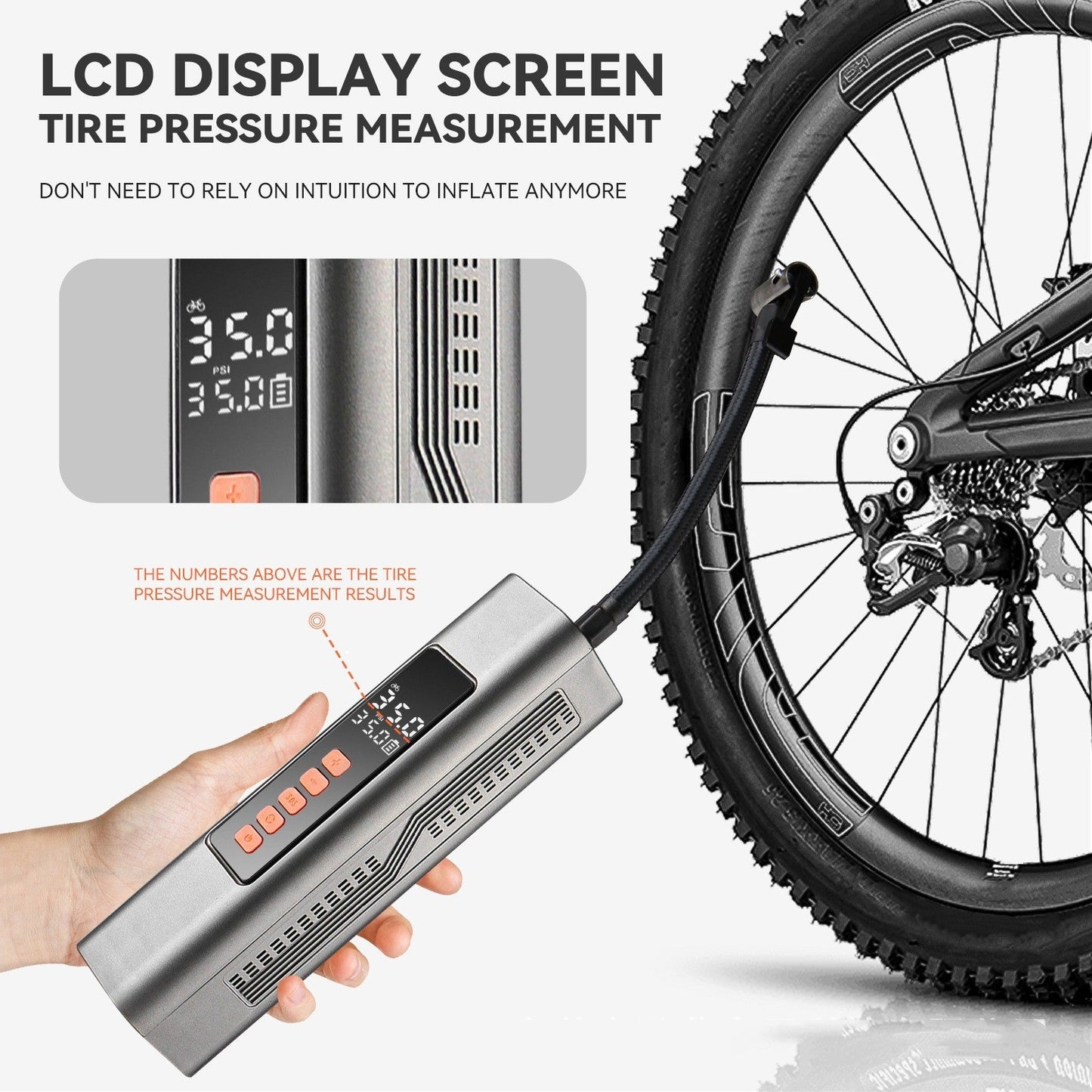 AirPro Draadloze Bandenpomp | met Zaklamp, Powerbank en Stofzuiger