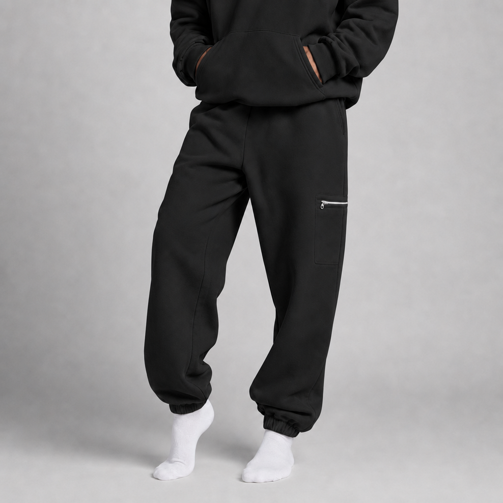 P248 Sleepy Travel Pants - Zwart - Front Showcase
