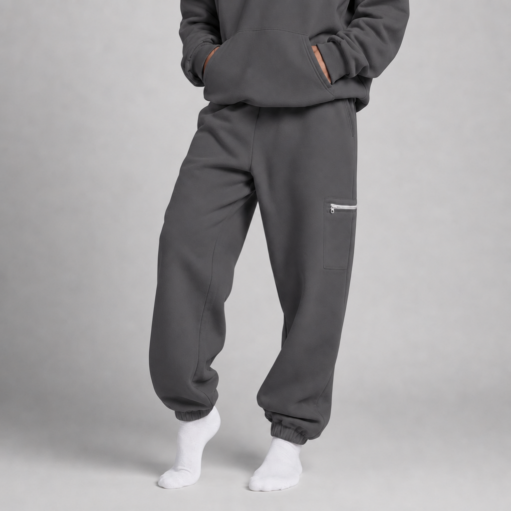 P248 Sleepy Travel Pants - Grijs - Front Showcase