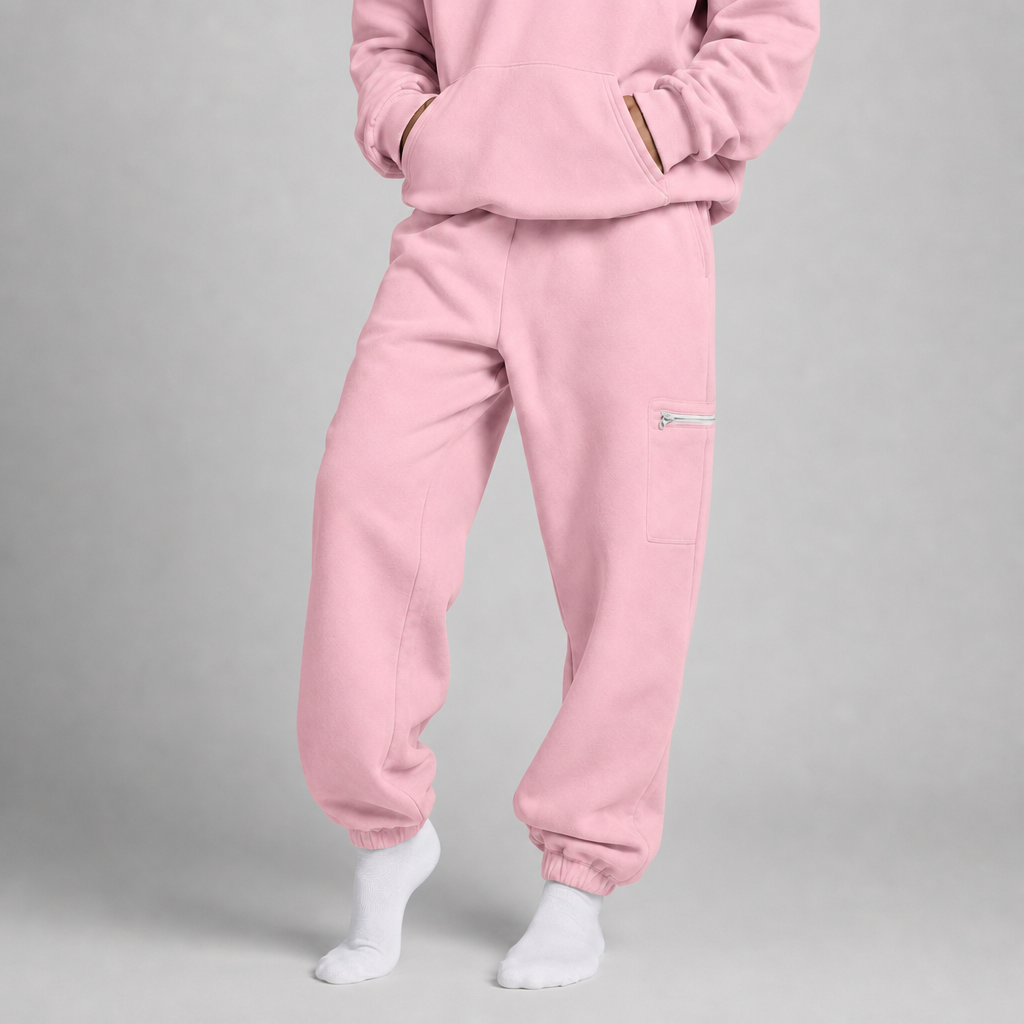 P248 Sleepy Travel Pants - Roze - Front Showcase