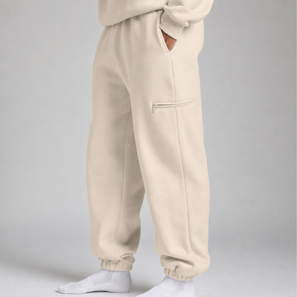 P248 Sleepy Travel Pants - Off-White - Detail Heupzak