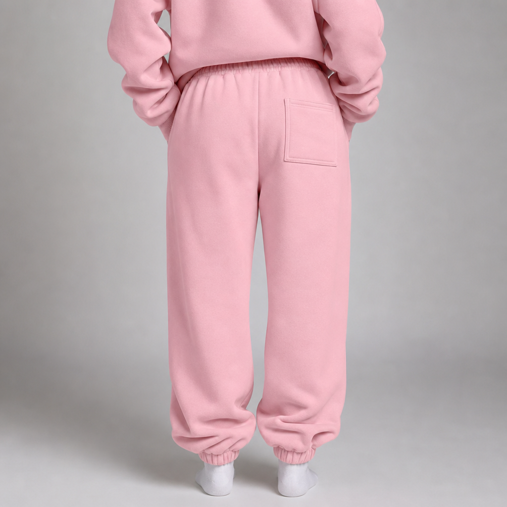 P248 Sleepy Travel Pants - Roze - Detail Achterzak