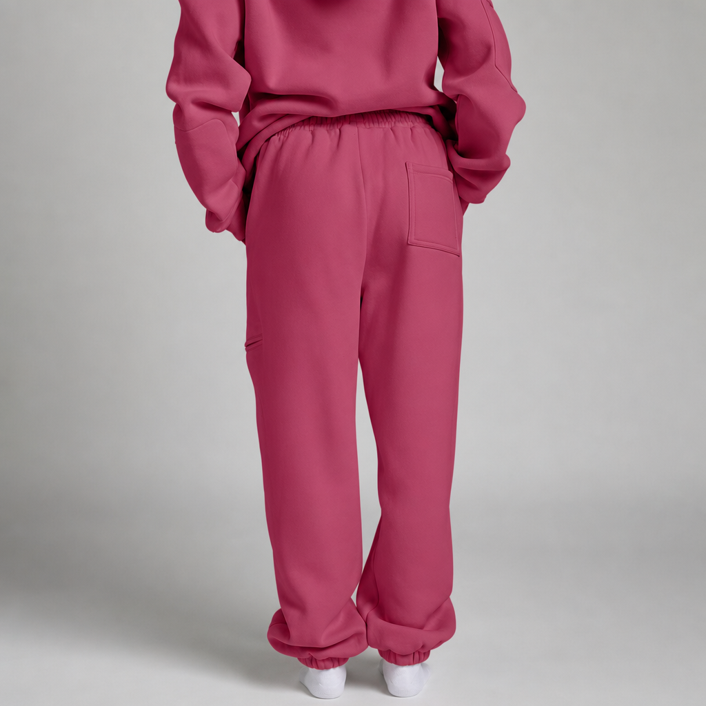 P248 Sleepy Travel Pants - Burgundy - Detail Achterzak