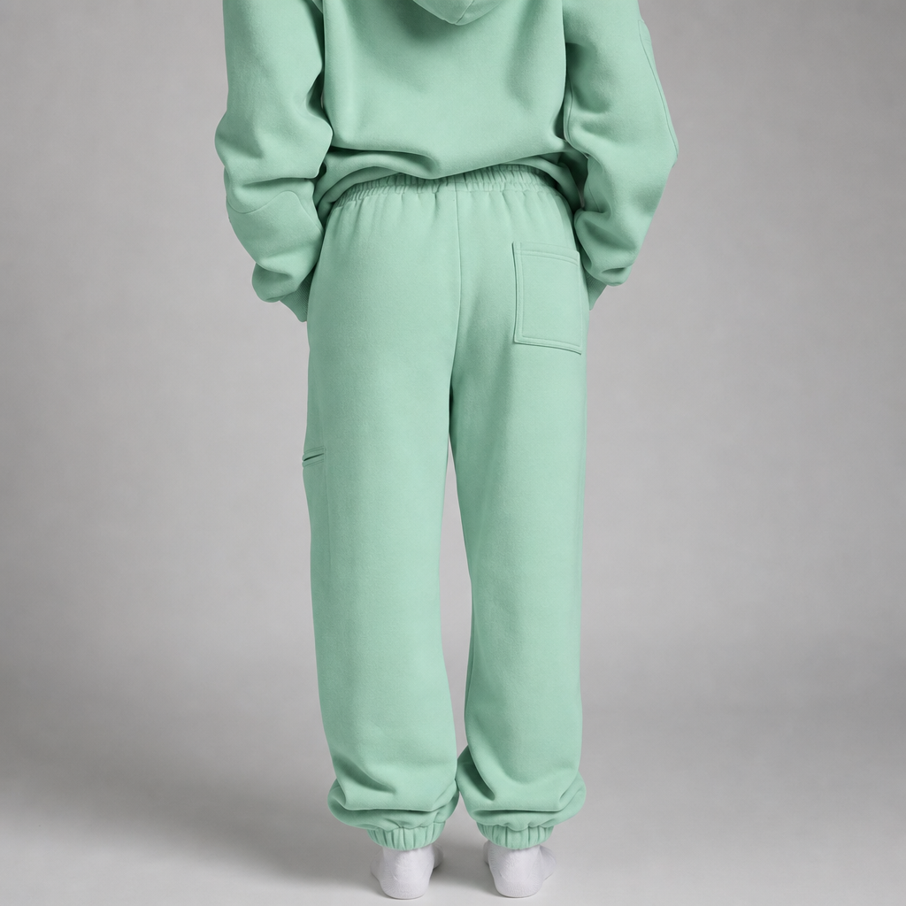 P248 Sleepy Travel Pants - Mint - Detail Achterzak