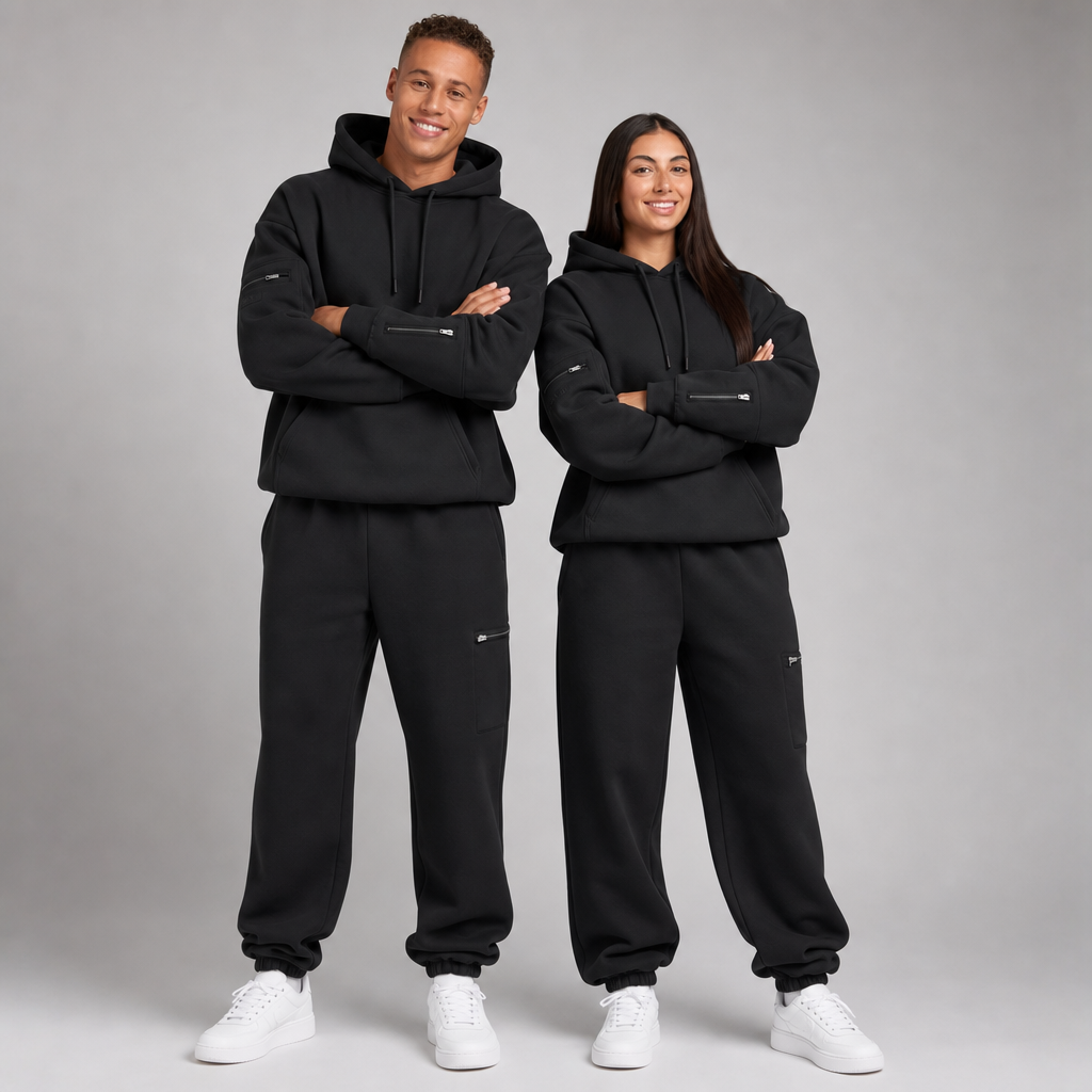 P248 Sleepy Travel Pants - Zwart - Showcase Duo