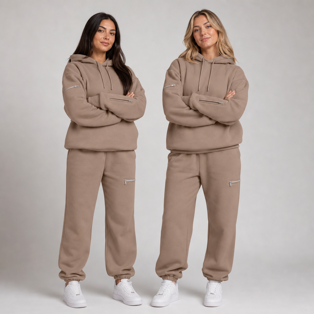 P248 Sleepy Travel Pants - Khaki - Showcase Duo