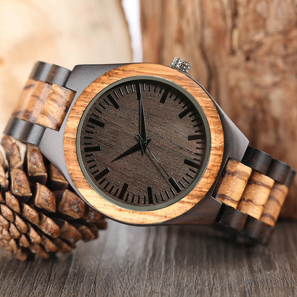 ChronoWood Chain Band - Natuurlijke luxe om je pols