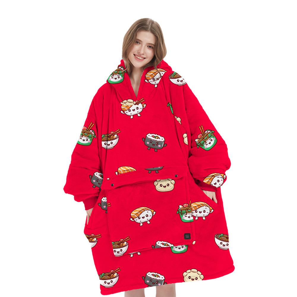 HeatPro Oversized Hoodie - Draadloos verwarmd en Plushy