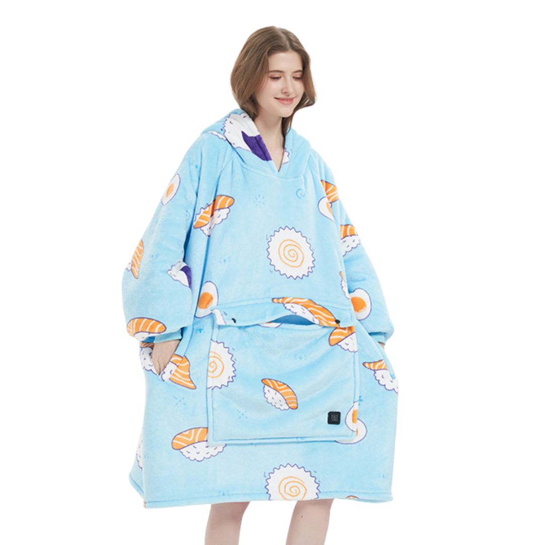 HeatPro Oversized Hoodie - Draadloos verwarmd en Plushy