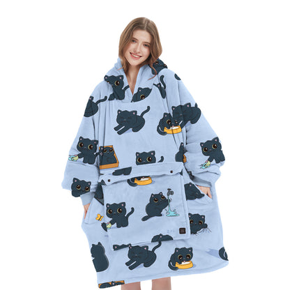 HeatPro Oversized Hoodie - Draadloos verwarmd en Plushy