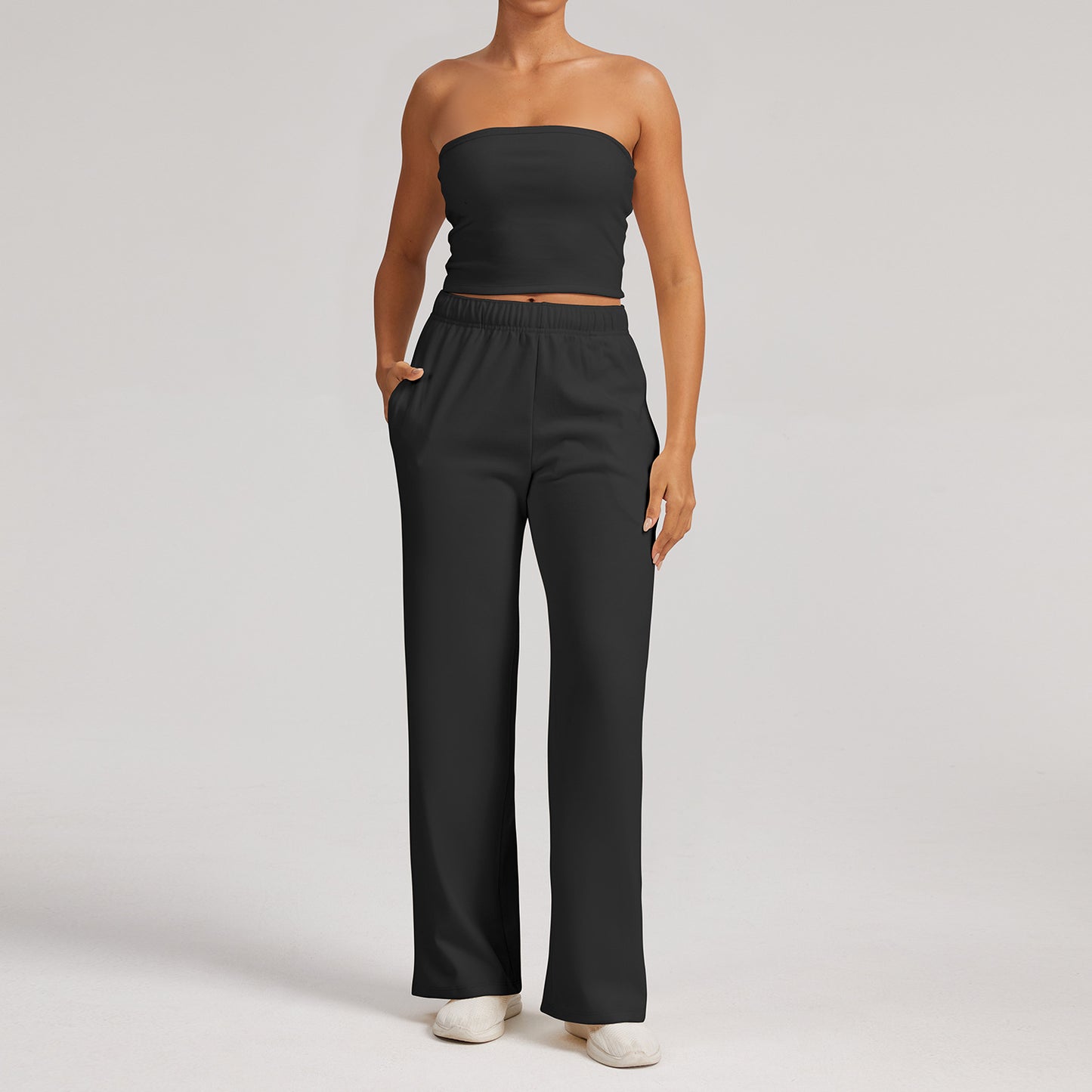 Yoga Broek en Top Naturel - Sportief en Comfortabel