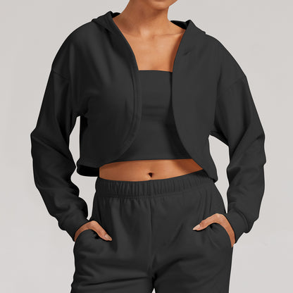 Yoga Hoodie Naturel - Sportief en Comfortabel