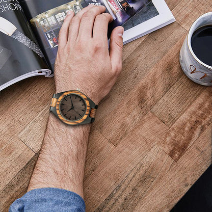 ChronoWood Chain Band - Natuurlijke luxe om je pols