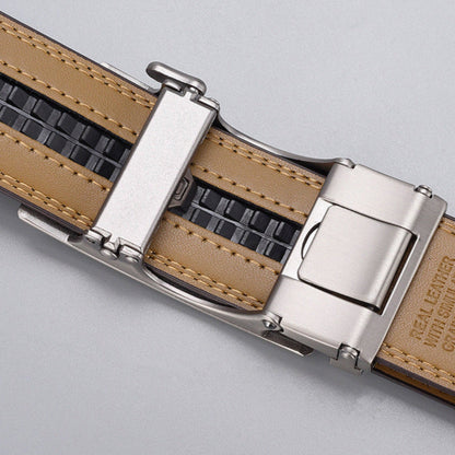 BuckleUp Full Brown | Lederen riem van 130cm