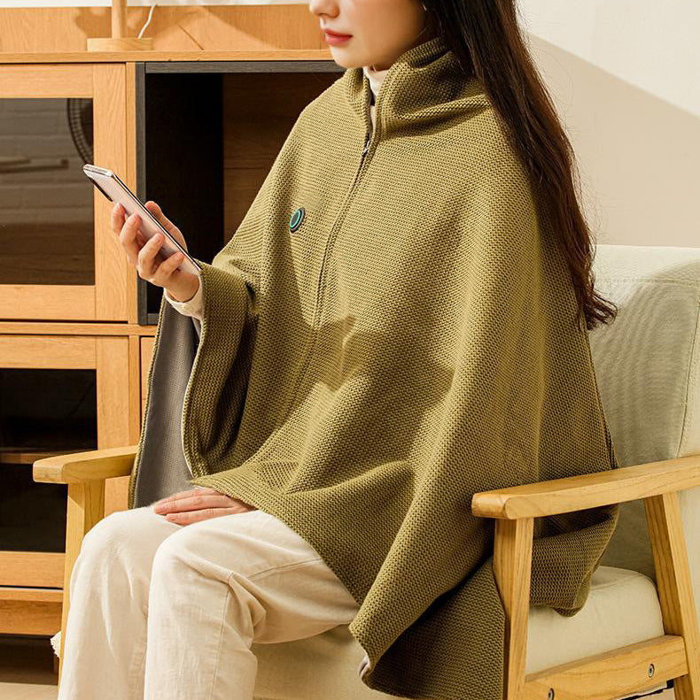 HeatPro Cape Hoodie - Verwarmde deken met rits