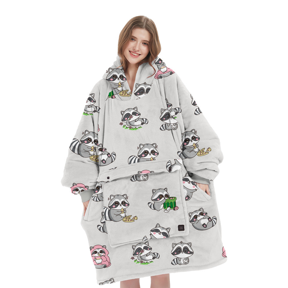 HeatPro Oversized Hoodie - Draadloos verwarmd en Plushy