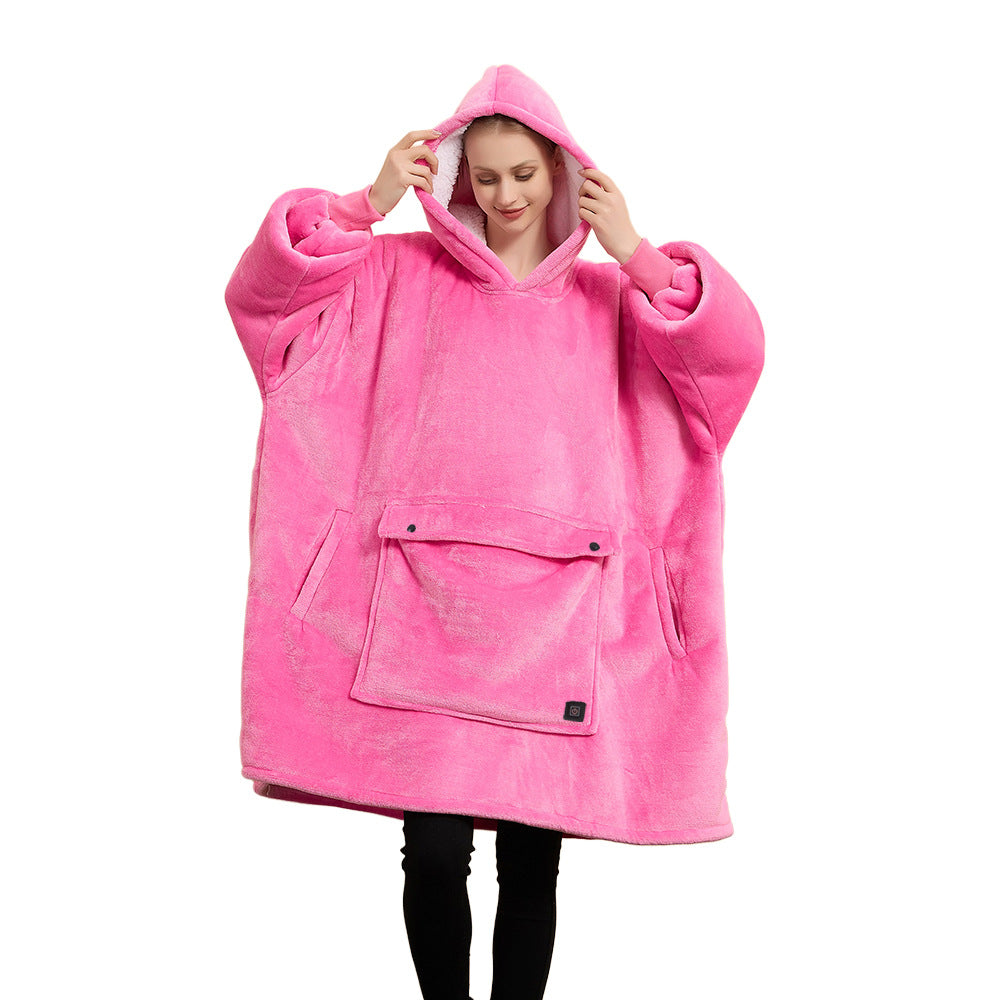 HeatPro Oversized Hoodie - Draadloos verwarmd en Plushy