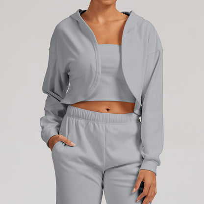 Yoga Hoodie Naturel - Sportief en Comfortabel