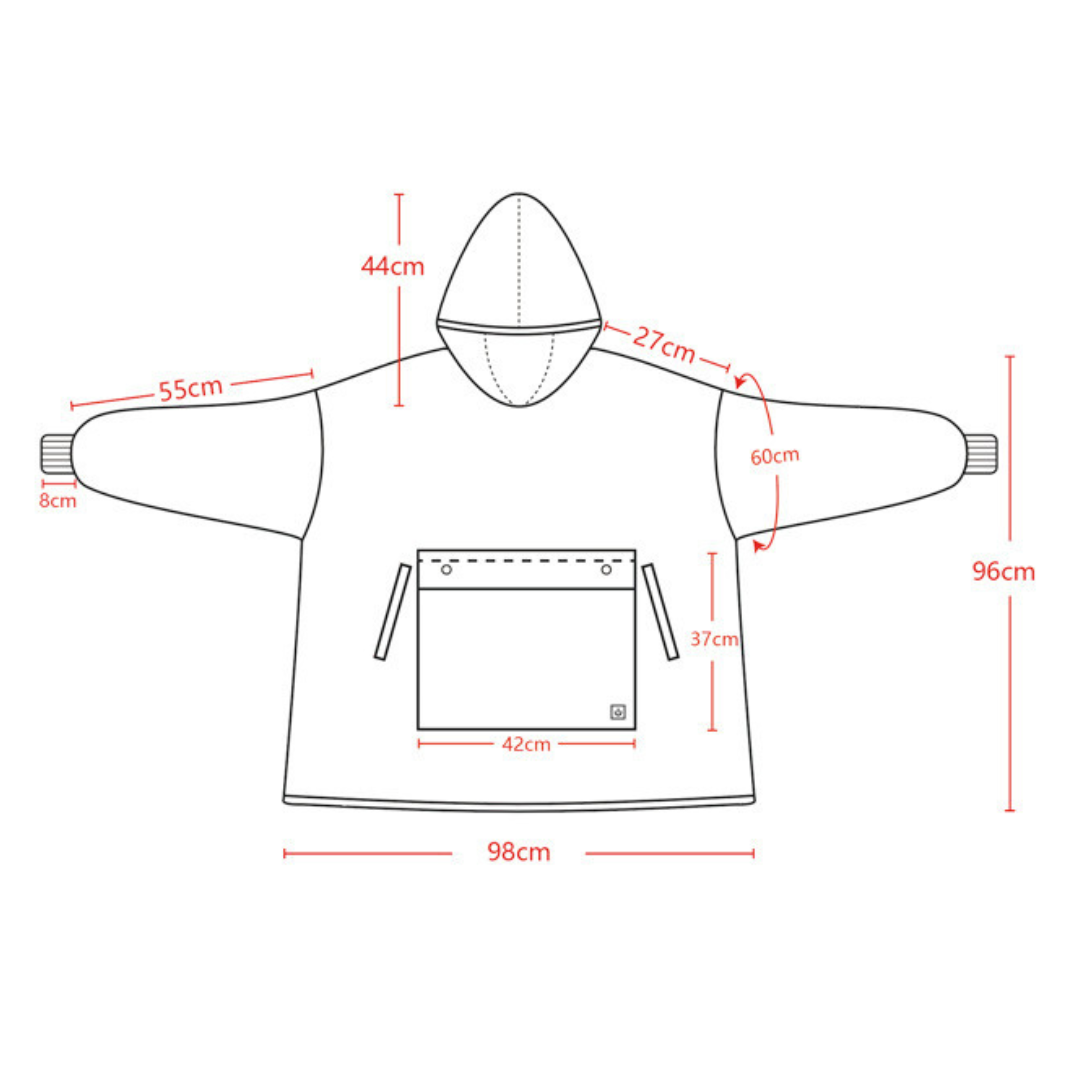 HeatPro Oversized Hoodie - Draadloos verwarmd en Plushy