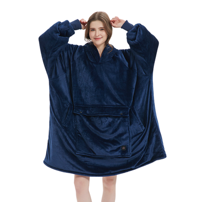 HeatPro Oversized Hoodie - Draadloos verwarmd en Plushy