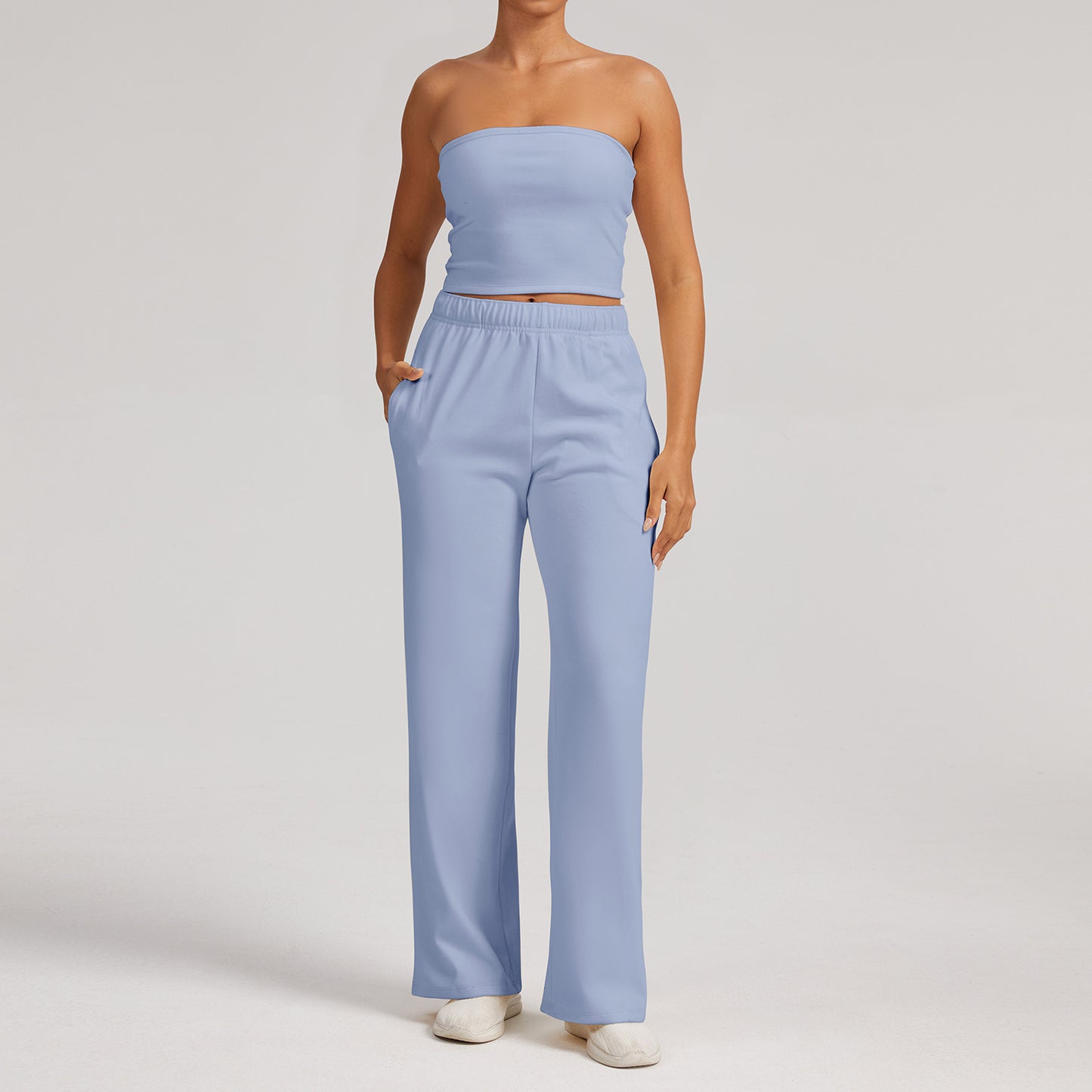 Yoga Broek en Top Naturel - Sportief en Comfortabel