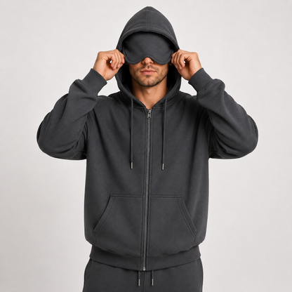 Sleepy Travel Zipper Hoodie | Oogmasker
