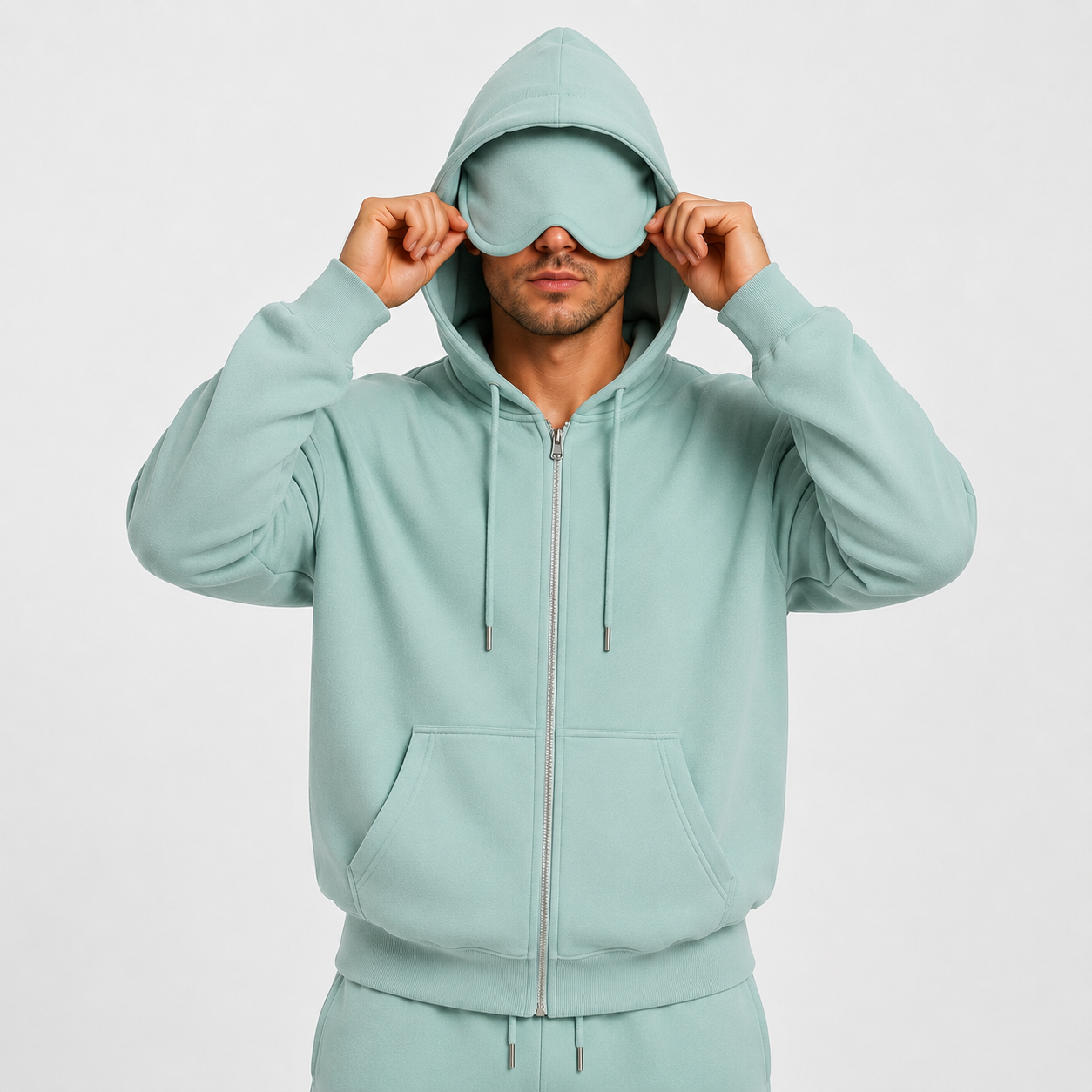 Sleepy Travel Zipper Hoodie | Oogmasker