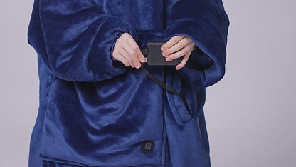 HeatPro Oversized Hoodie - Draadloos verwarmd en Plushy