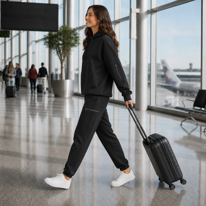Sleepy Travel Set - Zwart - Zijprofiel