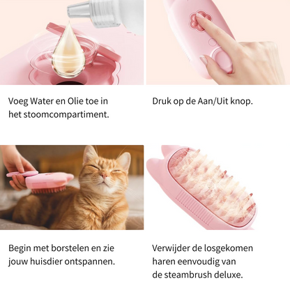 SteamBrush Cat Ear | Verzorging en Ontspanning voor jouw huisdier!
