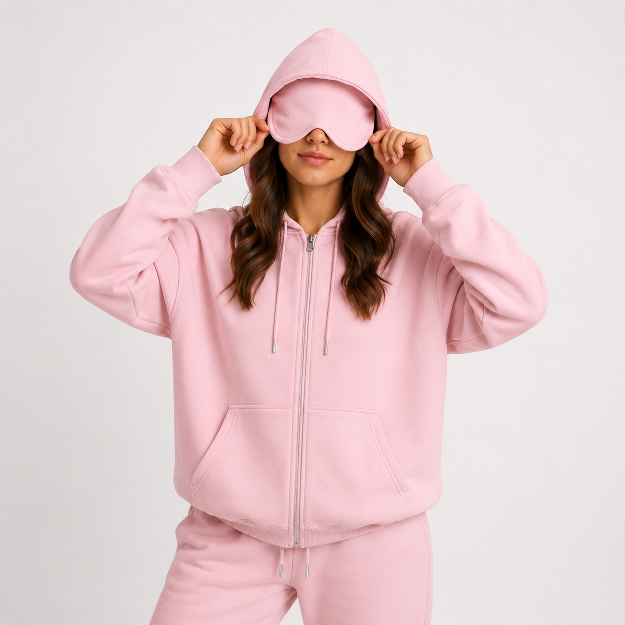 Sleepy Travel Zipper Hoodie | Oogmasker