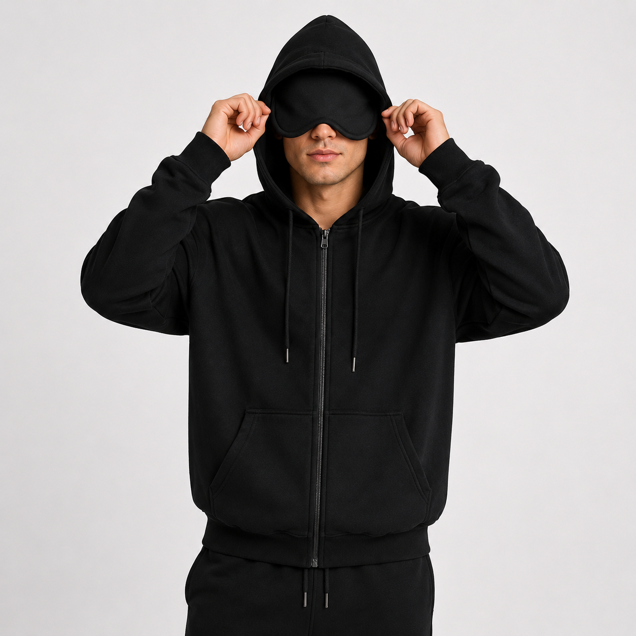 Sleepy Travel Zipper Hoodie | Oogmasker