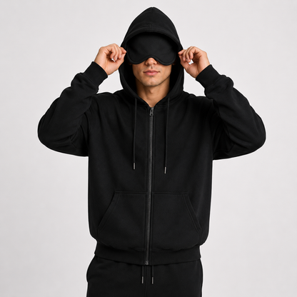Sleepy Travel Zipper Hoodie | Oogmasker