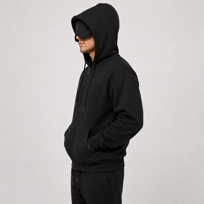 Sleepy Travel Zipper Hoodie | Oogmasker